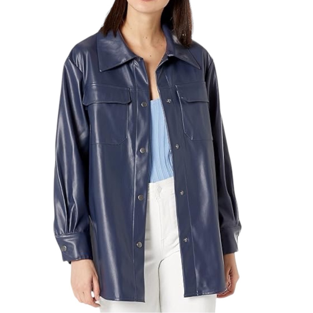 Steve Madden BB DAKOTA Womens Faux Good Measure Shacket